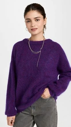 New 🔥 Acne Studios Brushed Sweater Violet Purple 🎁