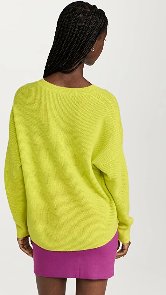 Flash Sale π Alice + Olivia Caprice Cashmere Crewneck Drop Shoulder Pullover Citron β€οΈ 4 Flash Sale π Alice + Olivia Caprice Cashmere Crewneck Drop Shoulder Pullover Citron β€οΈ - Image 2