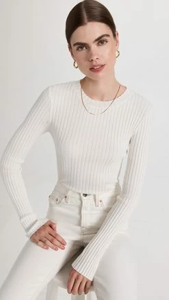 Best Sale 😉 ANINE BING Cecily Top Ivory 🌟