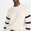 Top 10 🧨 Brochu Walker Anton Stripe Pullover Creme Stripe ❤️