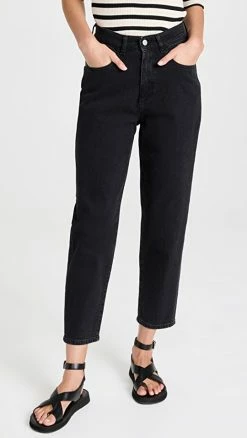 DEMYLEE SHOP 23 Cheap 🔥 DL1961 Sydney Girlfriend Tapered 👖 Jeans Nightshade (Vintage) 😍