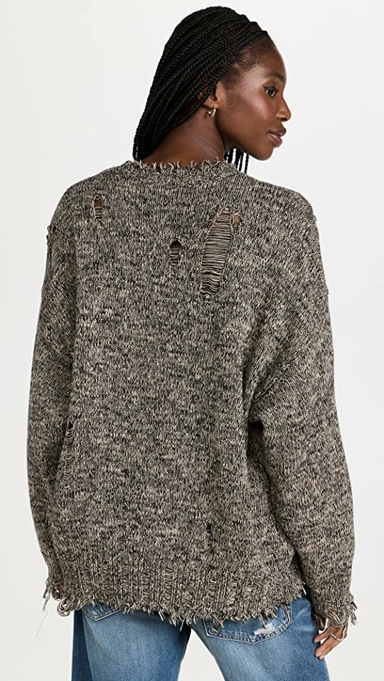 Discount π Denimist American Flag Oversized Sweater Black Marled π 4 Discount π Denimist American Flag Oversized Sweater Black Marled π - Image 2