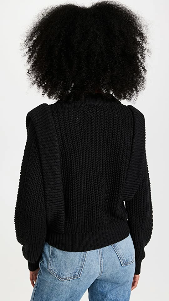 Cheapest β€οΈ English Factory Knitted Sweater Black π 4 Cheapest β€οΈ English Factory Knitted Sweater Black π - Image 2