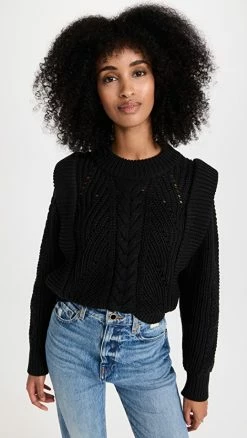Cheapest ❤️ English Factory Knitted Sweater Black 🛒