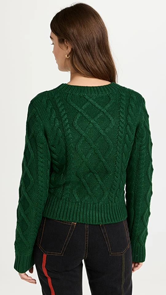 Best deal β English Factory Texture Cable Sweater Green π 4 Best deal β English Factory Texture Cable Sweater Green π - Image 2
