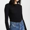 Best reviews of ⭐ Enza Costa Cuffed Crew Neck Top Black 🔥