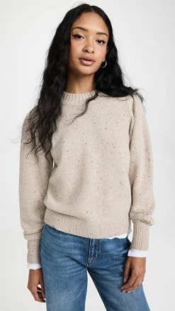 Best Sale 🤩 Faherty Boone Sweater Oatcake ⭐
