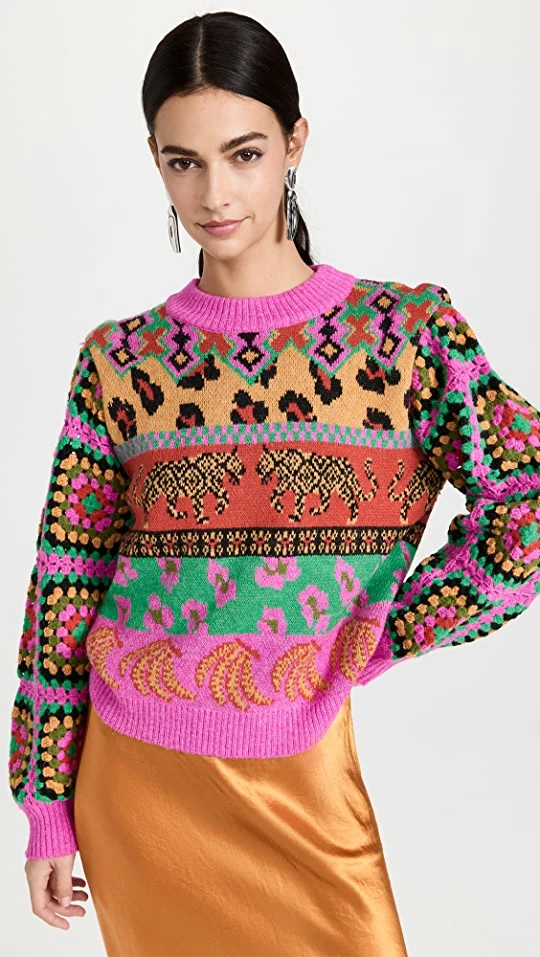 Buy π₯° FARM Rio Bright Leopards Ainika Sweater Bright Leopards Burgundy π 3 Buy π₯° FARM Rio Bright Leopards Ainika Sweater Bright Leopards Burgundy π