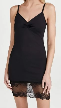 Coupon ⌛ Fleur Du Mal Orchid Lace Slip Black 🔔