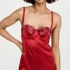 Brand new 🥰 Fleur Du Mal Violet Embroidery Cupped Slip 👗 Dress Rouge 🥰