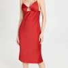 Best Sale ✔️ Fleur Du Mal Eco Luxe Keyhole Slip 👗 Dress Rouge 😍 -DEMYLEE SHOP fduma3081110300 1670879790961 2 0. UX540 . QL90