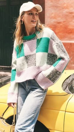 Top 10 ⌛ For Love & Lemons Finley Sweater Green 😉