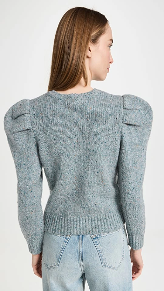 Discount β€οΈ FRAME Pleated Sleeve Sweater Chambray Blue π 4 Discount β€οΈ FRAME Pleated Sleeve Sweater Chambray Blue π - Image 2