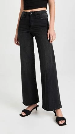 Flash Sale ✔️ Good American Good Waist Palazzo 👖 Jeans Black289 😀