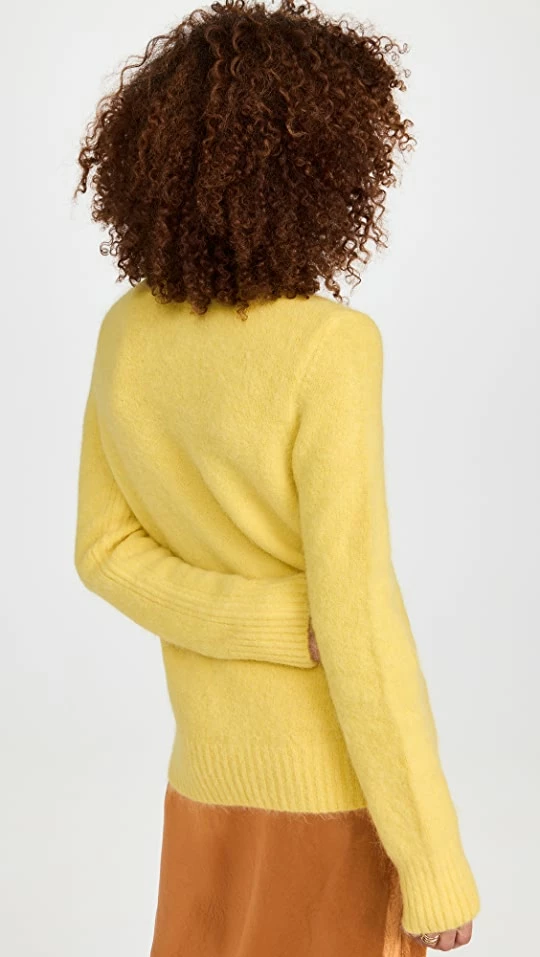 Cheapest β¨ GANNI Brushed Sweater Blazing Yellow π 4 Cheapest β¨ GANNI Brushed Sweater Blazing Yellow π - Image 2