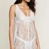 Wholesale 💯 Hanky Panky Victoria Lace Chemise With G-String Light Ivory 🧨