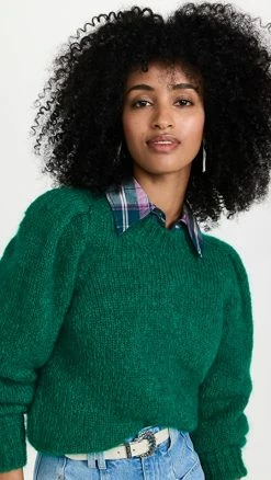 Cheapest ❤️ Isabel Marant Emma Sweater Emerald 👍