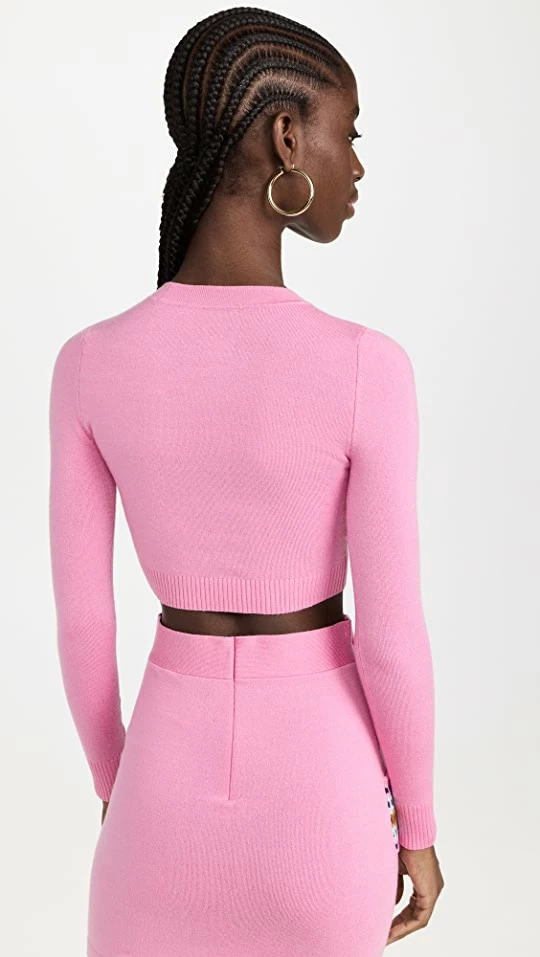 Flash Sale π JoosTricot Long Sleeve Crop Top Pink π 4 Flash Sale π JoosTricot Long Sleeve Crop Top Pink π - Image 2