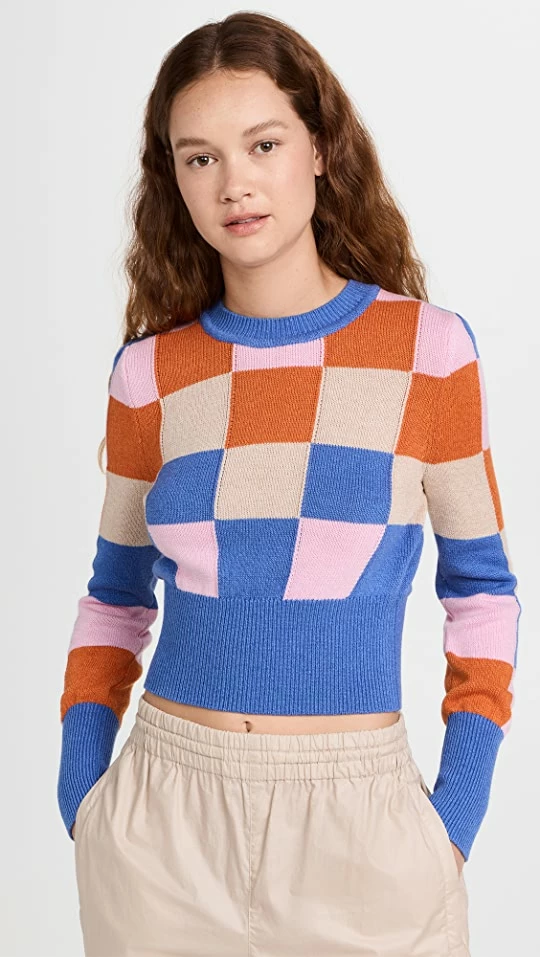 Budget π JoosTricot Patchwork Crew Neck Sweater β¨ 3 Budget π JoosTricot Patchwork Crew Neck Sweater β¨