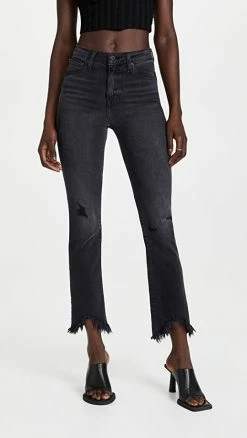 Coupon 👏 Jonathan Simkhai STANDARD River High Rise Straight 👖 Jeans Vintage Noir ⭐