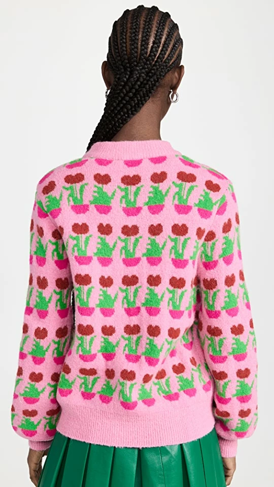 Best Pirce π KITRI Joelle Pink Flower Pot Sweater π 4 Best Pirce π KITRI Joelle Pink Flower Pot Sweater π - Image 2