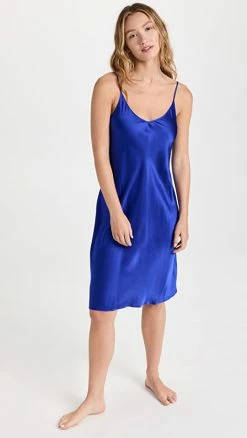 Outlet 🔔 La Perla Midi Nightgown Yves Klein Blue ⌛