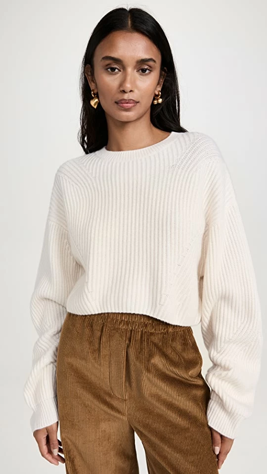 New π Le Kasha Yucutan Cashmere Sweater White π 3 New π Le Kasha Yucutan Cashmere Sweater White π
