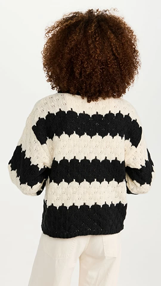 Best Pirce 𧨠Line & Dot Beckett Sweater Black And Ivory π 4 Best Pirce 𧨠Line & Dot Beckett Sweater Black And Ivory π - Image 2