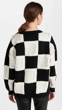 Buy π Line & Dot Jaque Sweater Black/White π 5 Buy π Line & Dot Jaque Sweater Black/White π -DEMYLEE SHOP lined205521138b 1665071945279 2 0. UX540 . QL90