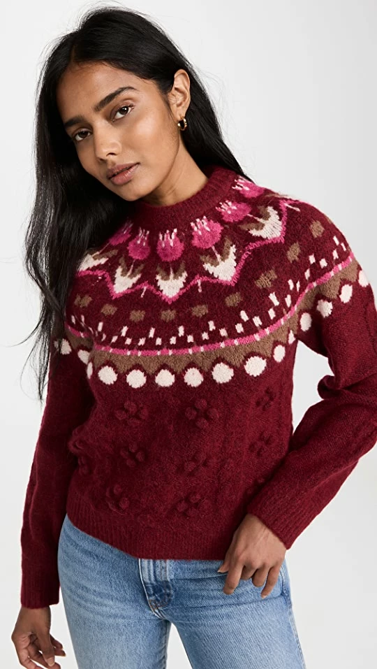 Budget π₯° Scotch & Soda Tulip Fair Isle Cable Pullover Rhubarb βοΈ 4 Budget π₯° Scotch & Soda Tulip Fair Isle Cable Pullover Rhubarb βοΈ - Image 2
