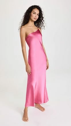 Best Pirce 🔔 Maison Essentiele Asymmetrical Maxi Slip Magenta ✔️
