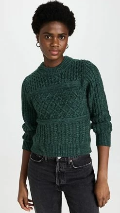 Best reviews of 😀 MINKPINK Kira Cable Knit Sweater Dark Green 🔥