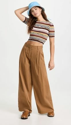 Budget ⭐ Missoni Short Sleeve Crew Neck Top Multi ✨