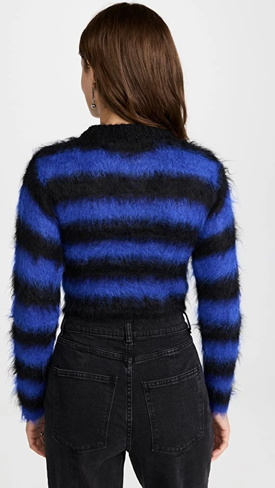 Coupon π€© Monse Cropped Mohair Sweater Black/Blue π₯° 4 Coupon π€© Monse Cropped Mohair Sweater Black/Blue π₯° - Image 2