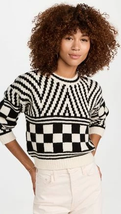 New ✔️ MOTHER The Itsy Alpaca Crop Sweater River Marked 🎉