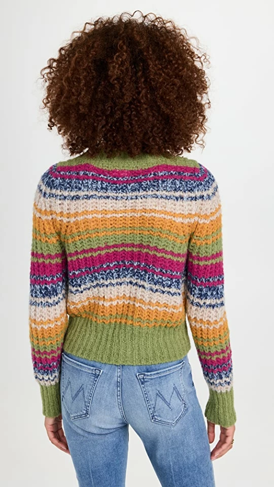 Wholesale β MOTHER Inset Puff Sleeve Crop Sweater Tripped Up π₯° 4 Wholesale β MOTHER Inset Puff Sleeve Crop Sweater Tripped Up π₯° - Image 2