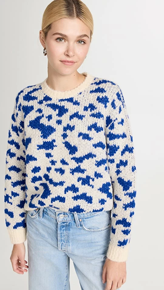 Outlet π MOTHER The Crop Sweater Feline Friends π 3 Outlet π MOTHER The Crop Sweater Feline Friends π