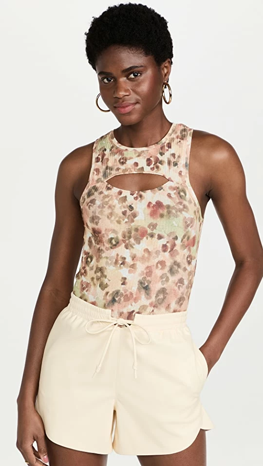 Brand new π Nanushka Lio Tank Watercolor Wash Animal π― 3 Brand new π Nanushka Lio Tank Watercolor Wash Animal π―