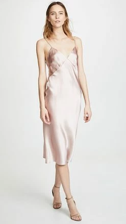 Buy 🧨 Olivia Von Halle Issa Oyster Core Slip 😍