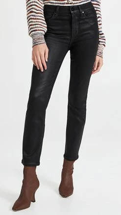 DEMYLEE SHOP 39 Best Sale ❤️ PAIGE Cindy Luxe 🧥 Coating 👖 Jeans Black Fog Luxe 🧥 Coating ✔️