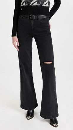 New 🎉 PAIGE Leenah Blacktop Destructed 👖 Jeans 😍