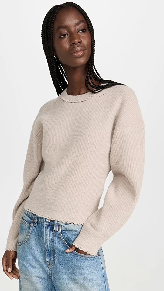Coupon 𧨠3.1 Phillip Lim Crew Neck Scallop Trim Pullover Taupe βοΈ 3 Coupon 𧨠3.1 Phillip Lim Crew Neck Scallop Trim Pullover Taupe βοΈ