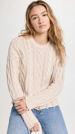 Coupon 🎁 Pistola Denim Eva Sweater Dove Cable 🔥