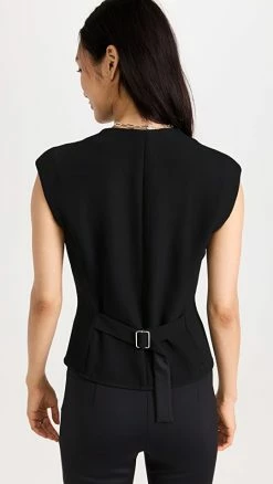 Deals 🧨 Proenza Schouler Bi-Stretch Crepe Sleeveless Top Black 🎉 -DEMYLEE SHOP prosh205541cd2d 1655848267314 2 0. UX540 . QL90