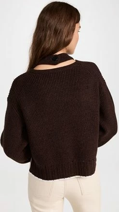 Deals π Proenza Schouler White Label Cashfeel Cutout Sweater Chocolate Moulinex/Cream 𧨠5 Deals π Proenza Schouler White Label Cashfeel Cutout Sweater Chocolate Moulinex/Cream 𧨠-DEMYLEE SHOP pswll302881e306 1661353240269 2 0. UX540 . QL90