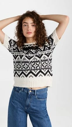 Top 10 🎉 Ramy Brook Travis Sweater Black/White Combo 😀