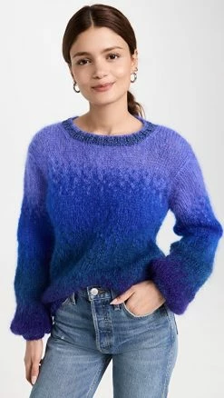 Top 10 🎉 Rose Carmine 4 Color Sweater 4 Color Blue 👍