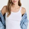 Best reviews of 🛒 RE/DONE Cropped Ribbed Tank Optic White 🧨