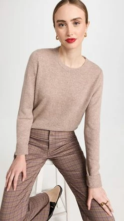 Discount 😀 Reformation Cashmere Crew Sweater Oatmeal 😀