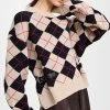 Budget 👍 ROKH Argyle Check With Belt Straps Sweater Beige/Navy/Red 🎁 -DEMYLEE SHOP rokhh300461e5d4 1666727392598 2 0. UX540 . QL90